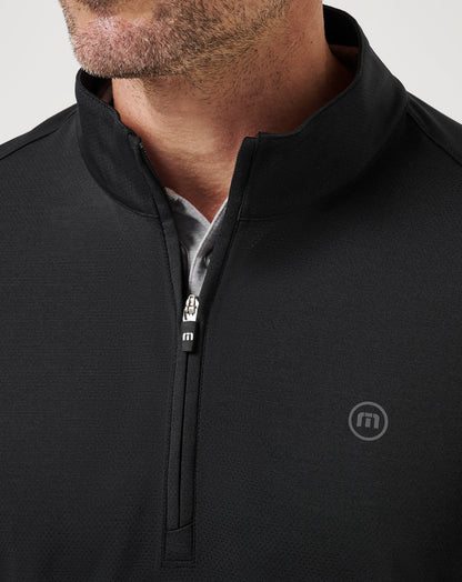 TravisMathew | Heater Pro Quarter Zip - Black