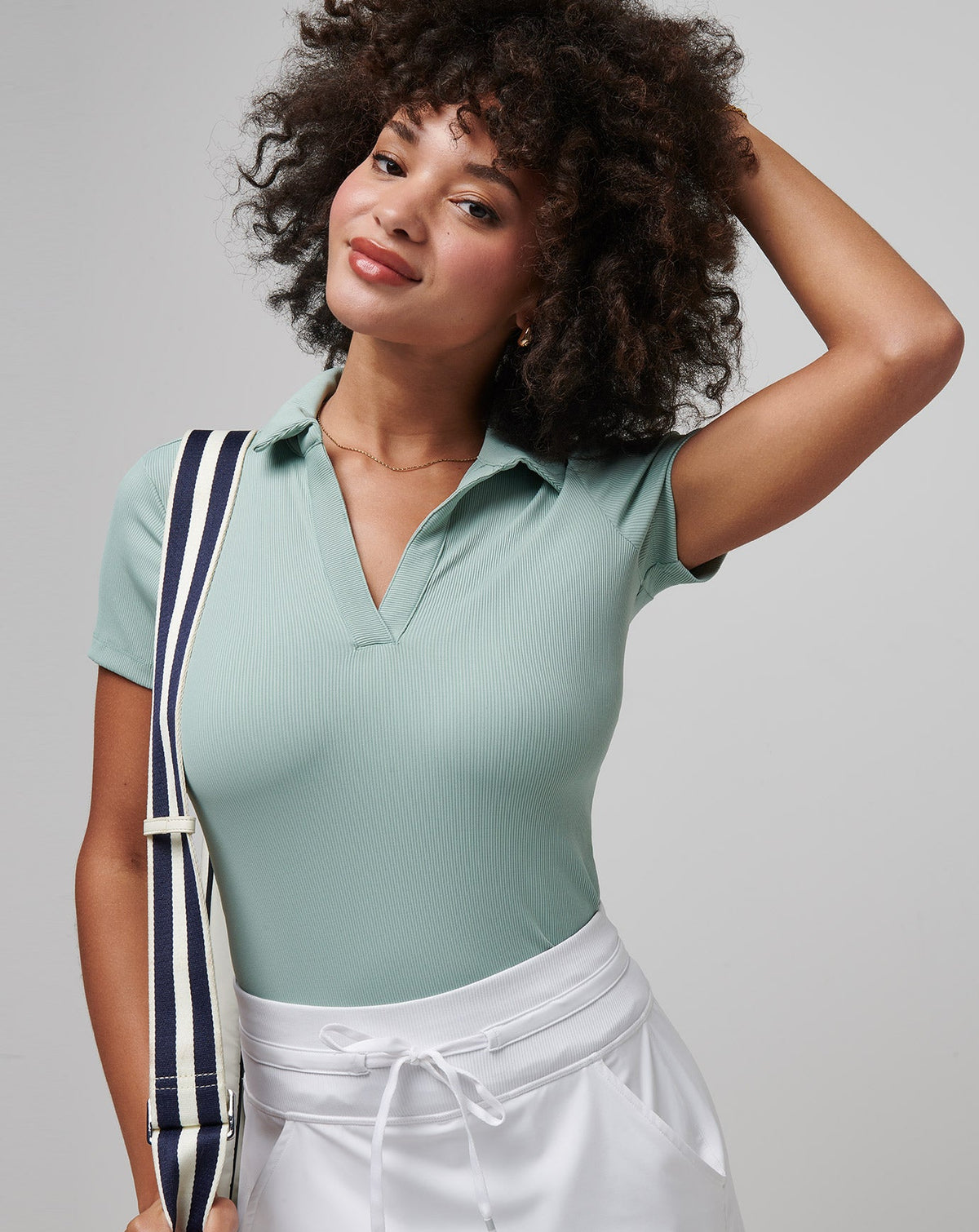 TravisMathew | Moveknit Vneck Polo - Jade