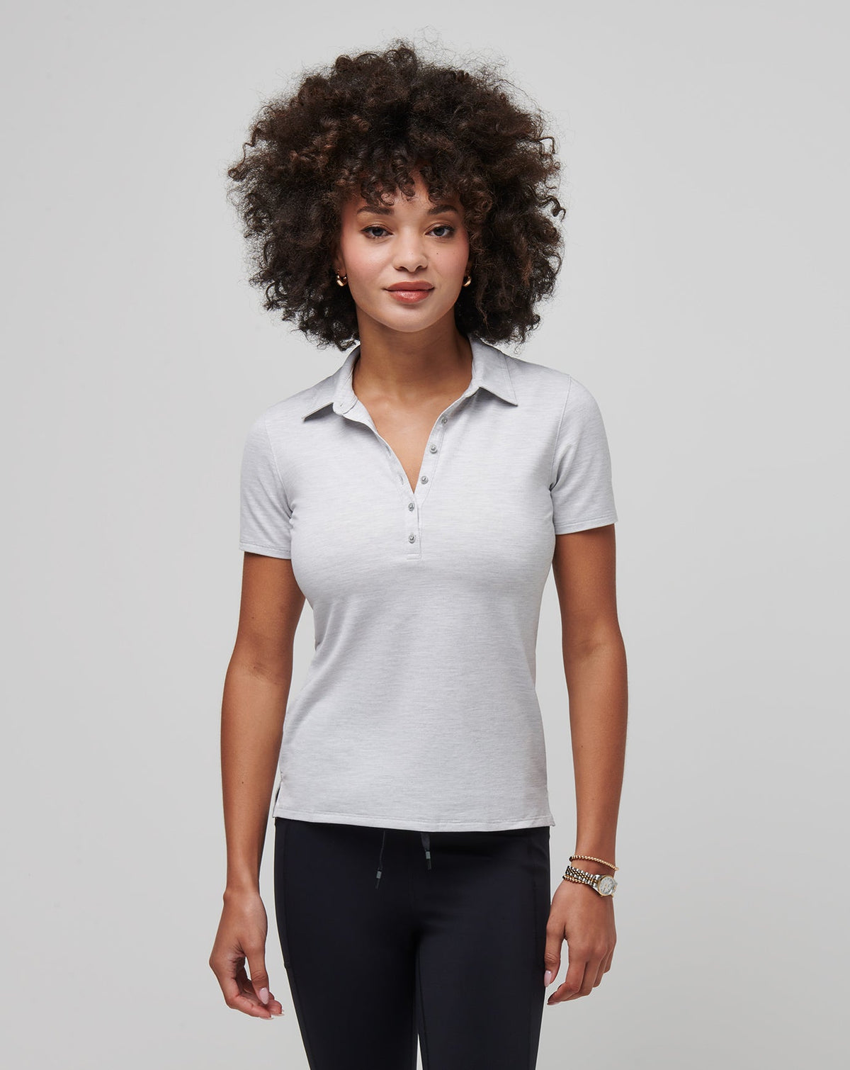 TravisMathew | Featherweight Active Polo - Heather Light Grey
