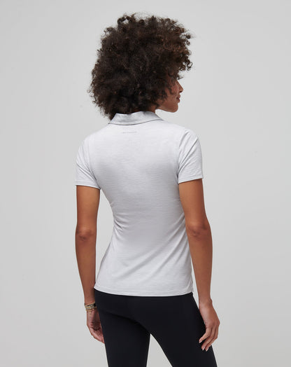 TravisMathew | Featherweight Active Polo - Heather Light Grey