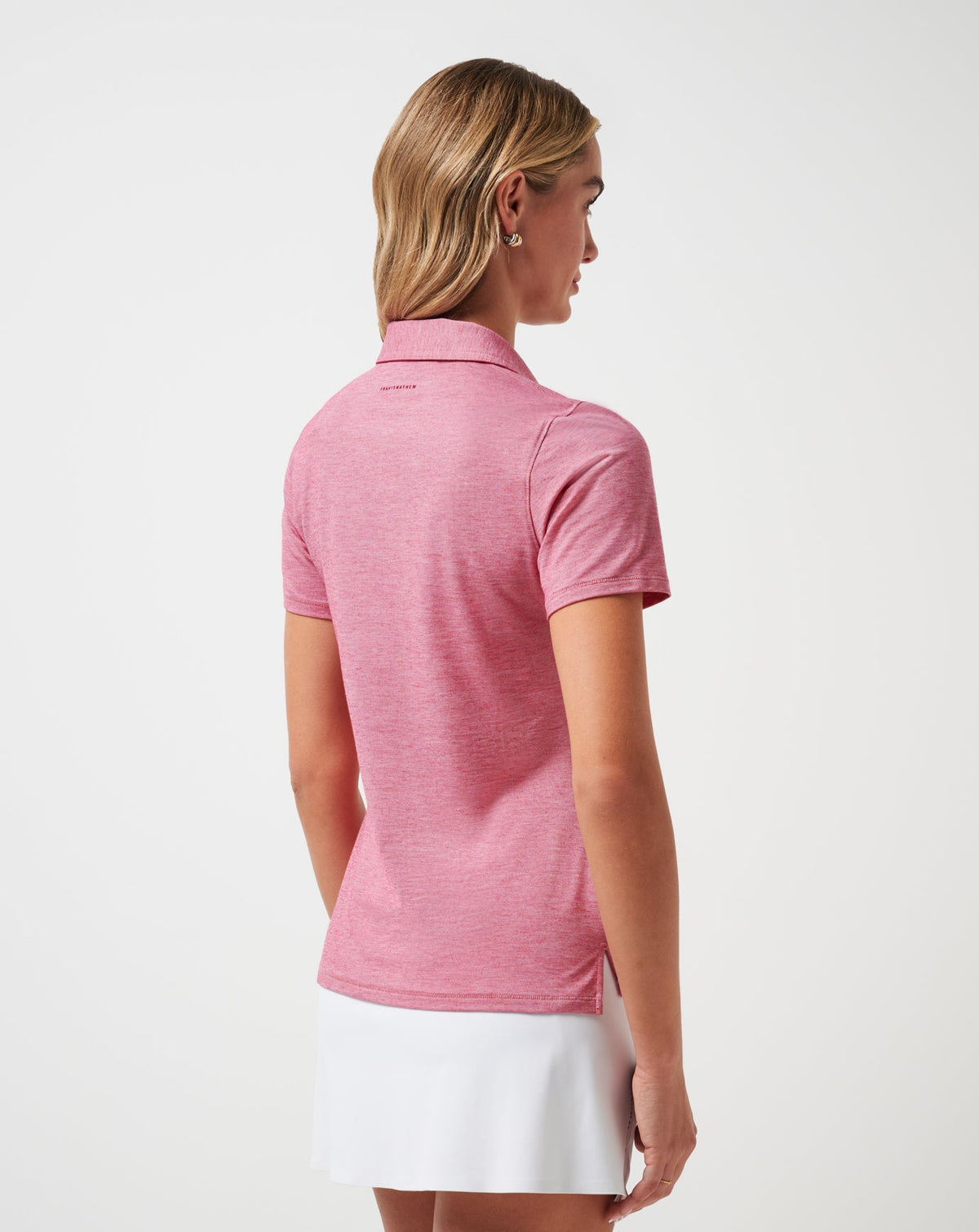 TravisMathew | Featherweight Active Polo - Heather Persian Red