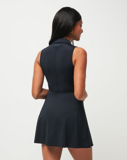 TravisMathew | Moveknit Sleeveless Polo Dress - Black