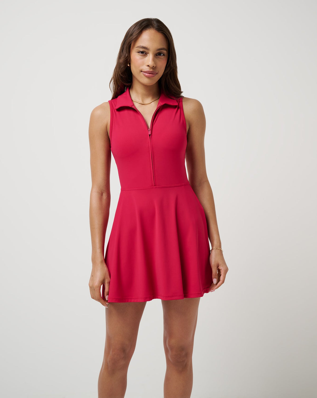 TravisMathew | Moveknit Sleeveless Polo Dress 2.0 - Persian Red