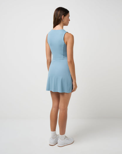 TravisMathew | Sunfire Zip Dress - Smoke Blue