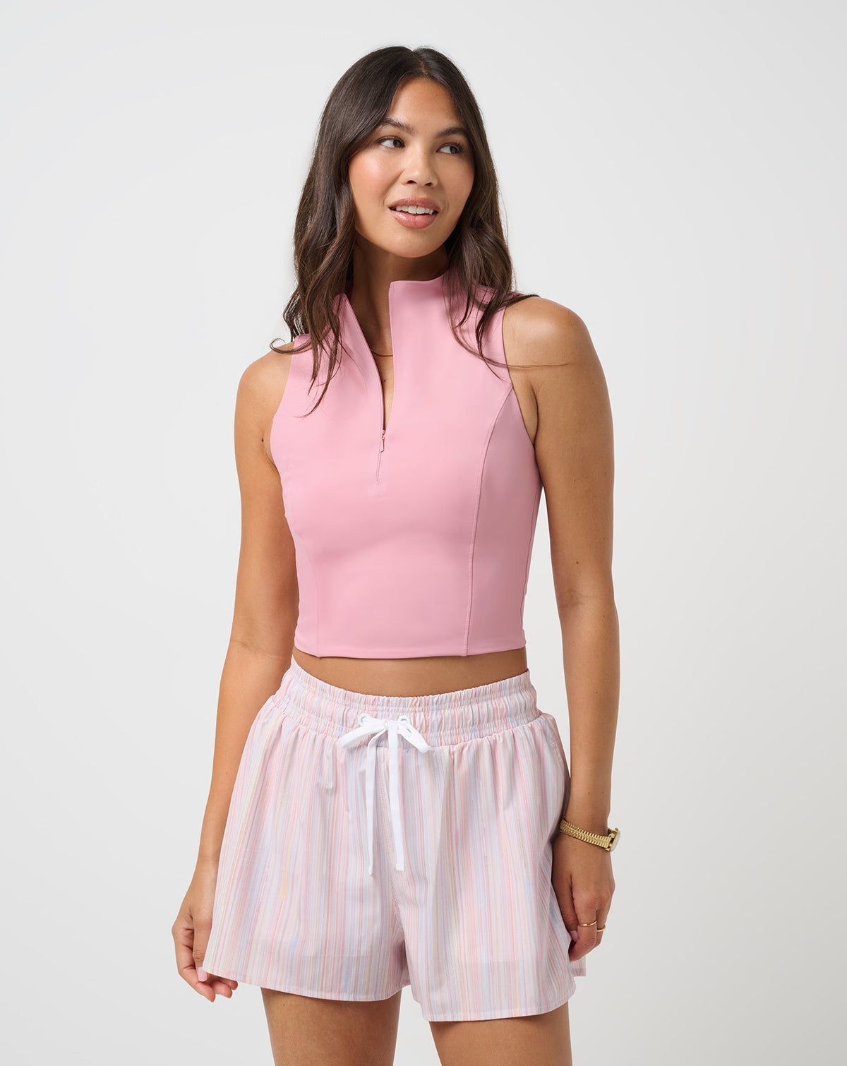 TravisMathew | Sunfire Zip Tank - Foxglove