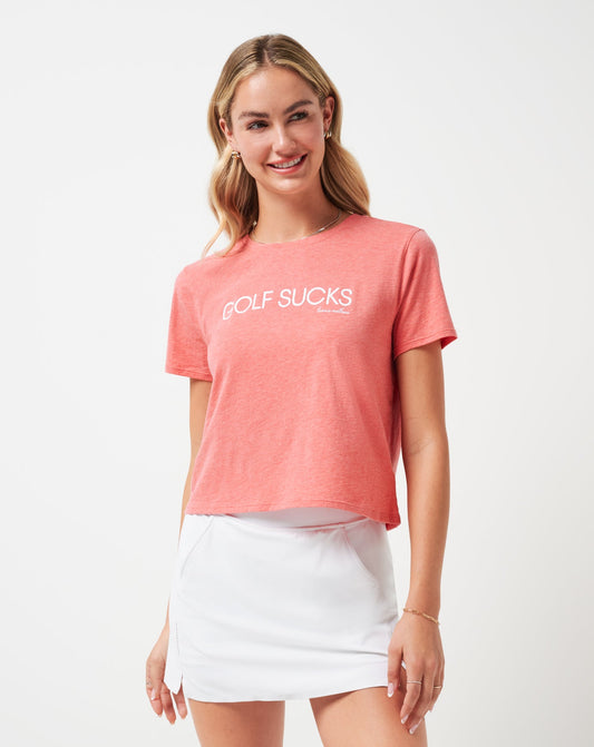 TravisMathew | Ten For Ten Graphic Tee - Heather Porcelain Rose