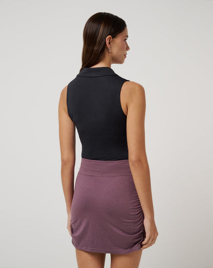 TravisMathew | Skyline Polo Bodysuit - Heather Black