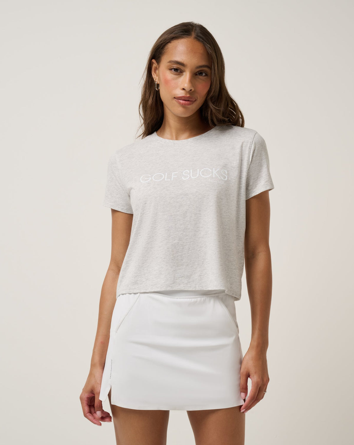 TravisMathew | Ten For Ten Graphic Tee - Heather Light Grey