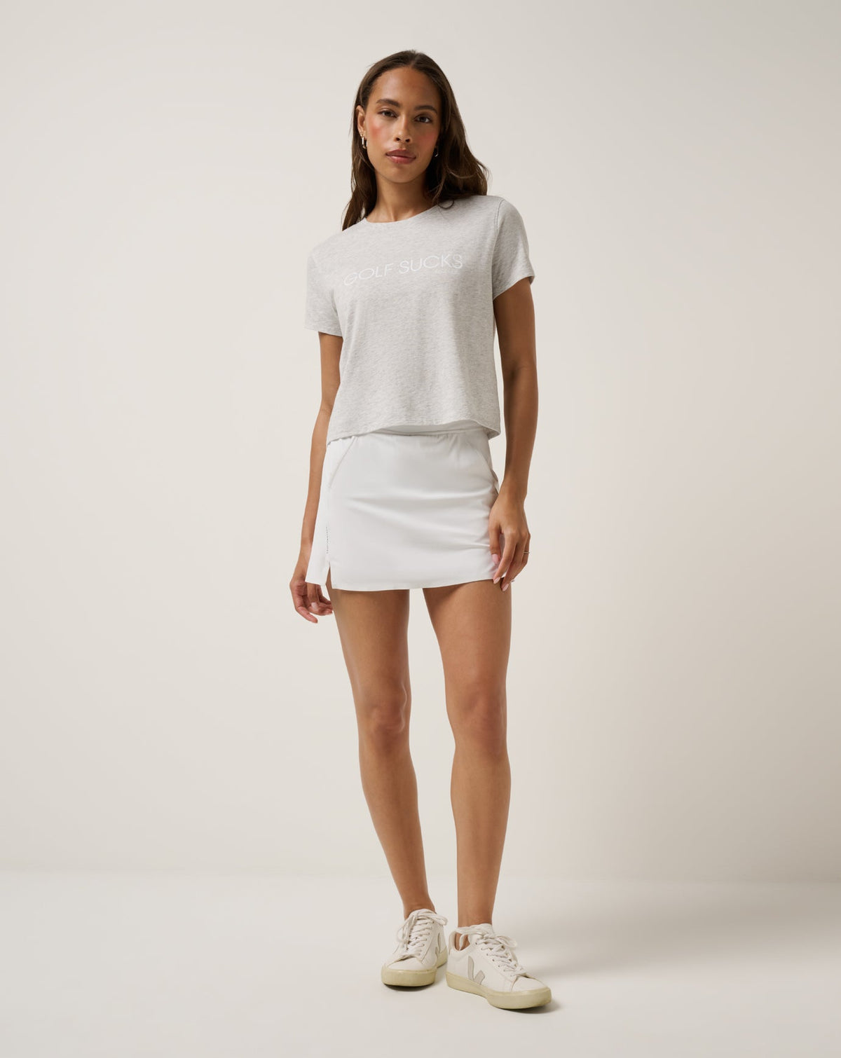 TravisMathew | Ten For Ten Graphic Tee - Heather Light Grey