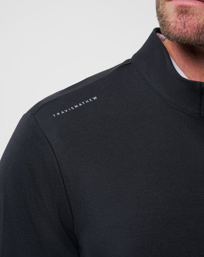 TravisMathew | Los Angeles Dodgers Time To Tailgate Quarter Zip - Black