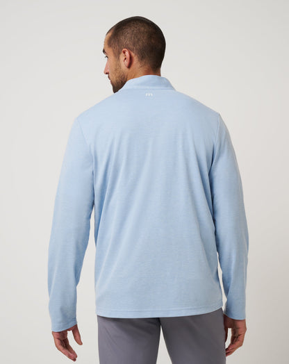 TravisMathew | Philadelphia Phillies Time To Tailgate Quarter Zip - Heather Blue