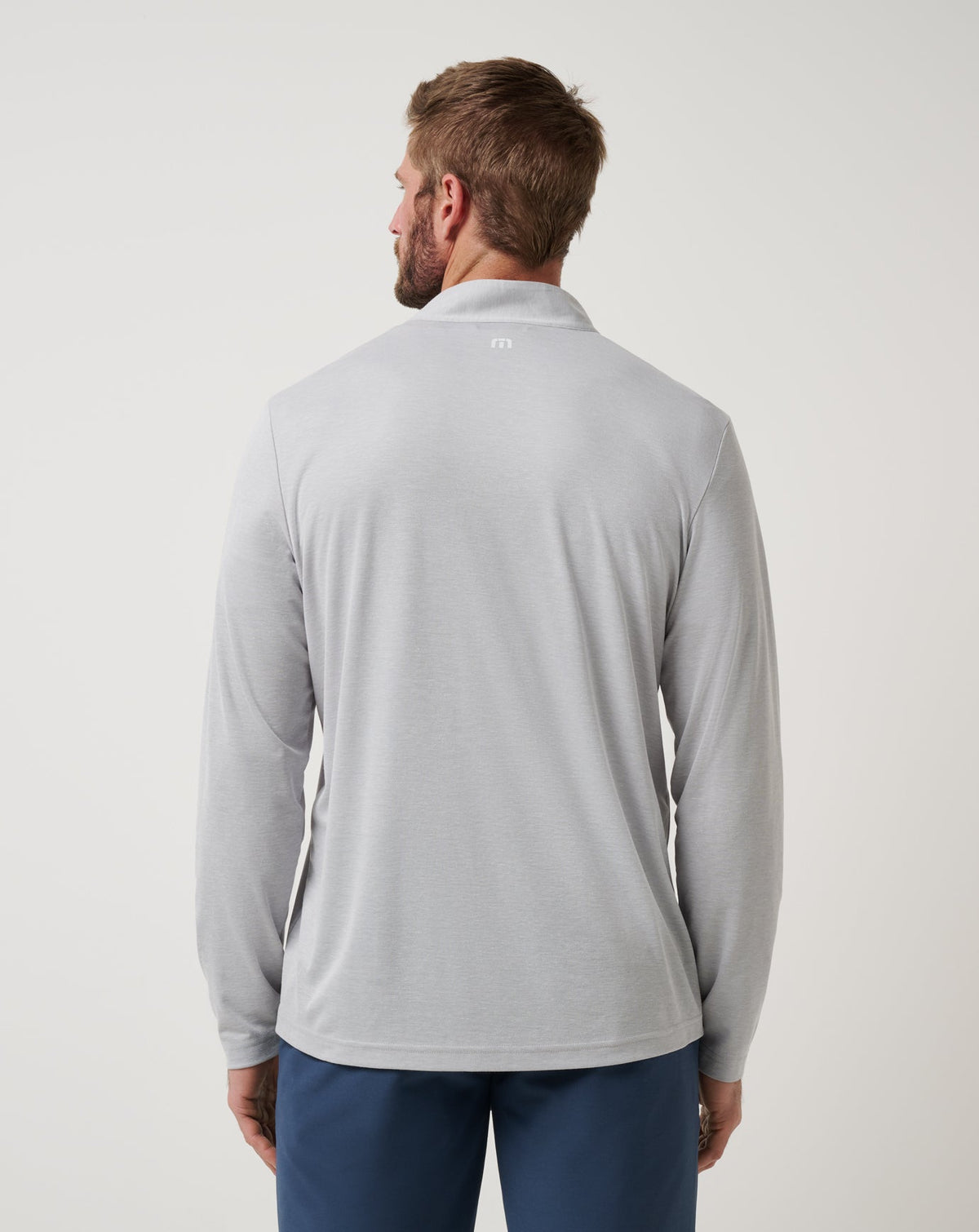 TravisMathew | Philadelphia Phillies Time To Tailgate Quarter Zip - Heather Grey