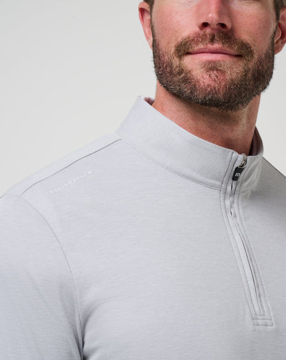 TravisMathew | Alabama Time To Tailgate Quarter Zip - Heather Grey