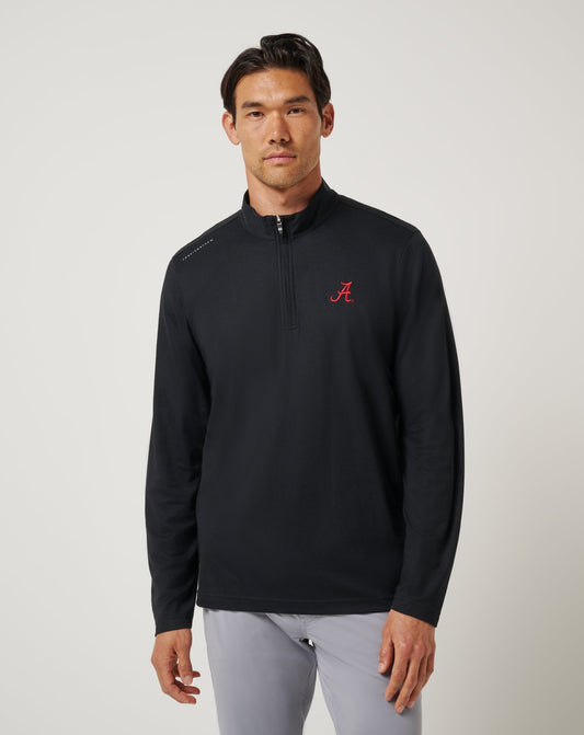 TravisMathew | Alabama Time To Tailgate Quarter Zip - Black