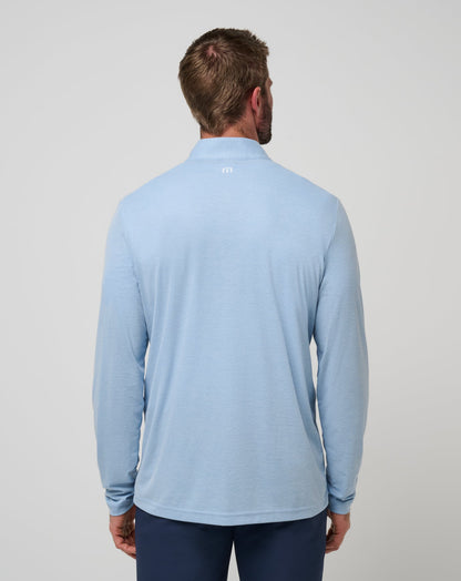 TravisMathew | Tennessee Time To Tailgate Quarter Zip - Heather Blue