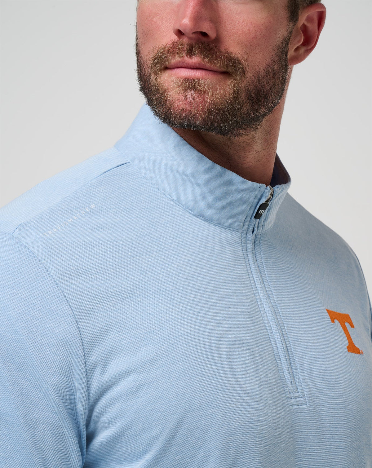 TravisMathew | Tennessee Time To Tailgate Quarter Zip - Heather Blue