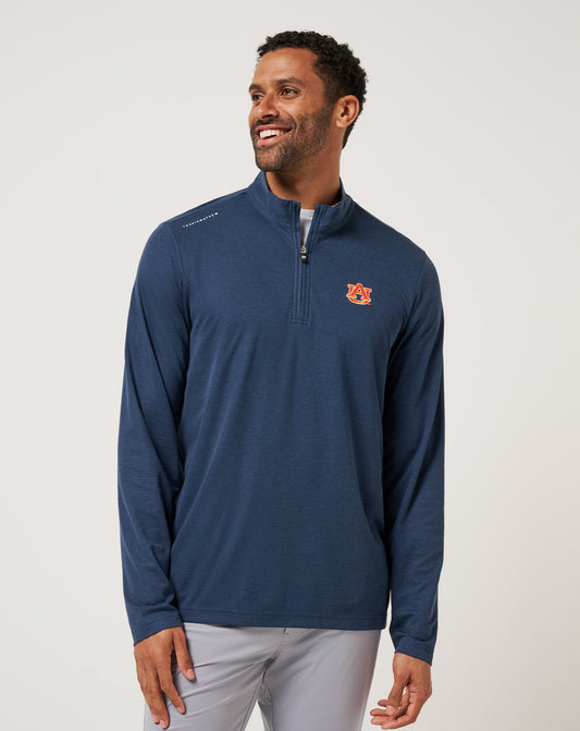 TravisMathew | Auburn Time To Tailgate Quarter Zip - Navy