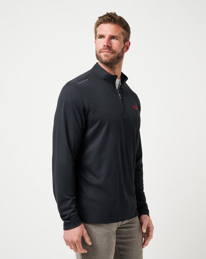 TravisMathew | Arkansas Time To Tailgate Quarter Zip - Black