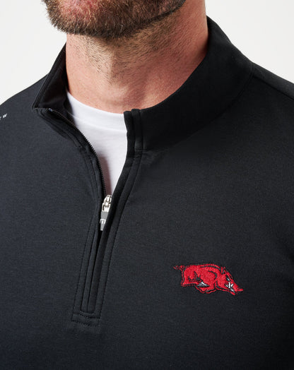 TravisMathew | Arkansas Time To Tailgate Quarter Zip - Black