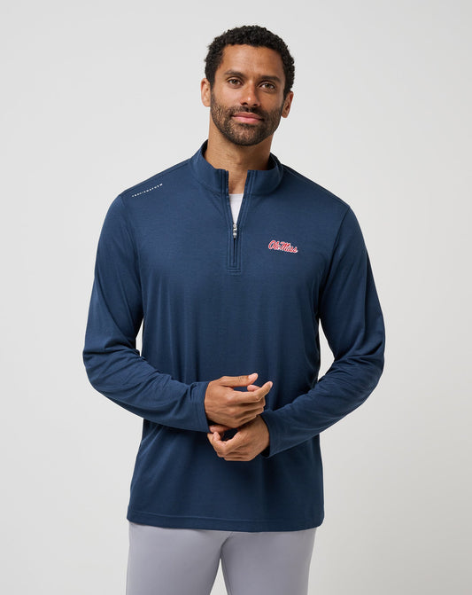 TravisMathew | Mississippi Time To Tailgate Quarter Zip - Navy