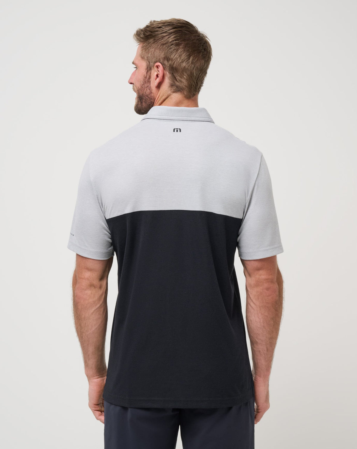 TravisMathew | Texas A&M Drop Back Polo - Heather Grey/Black