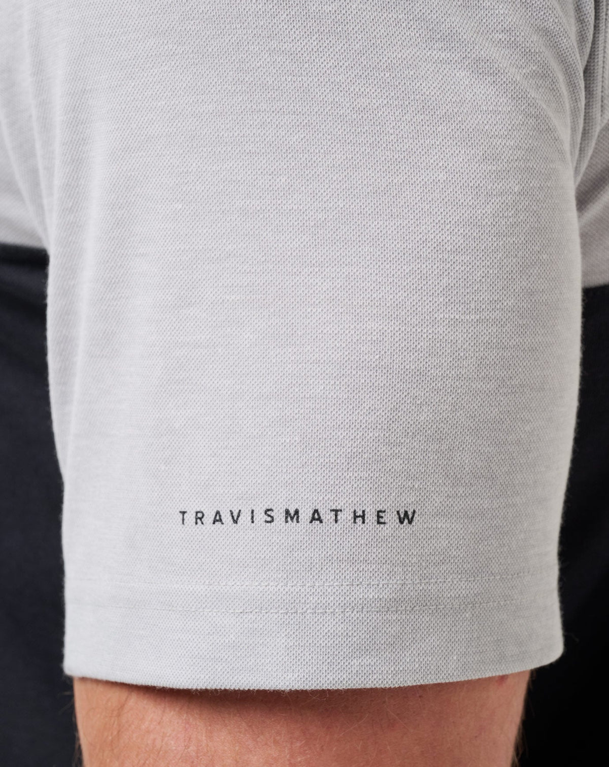 TravisMathew | Texas A&M Drop Back Polo - Heather Grey/Black