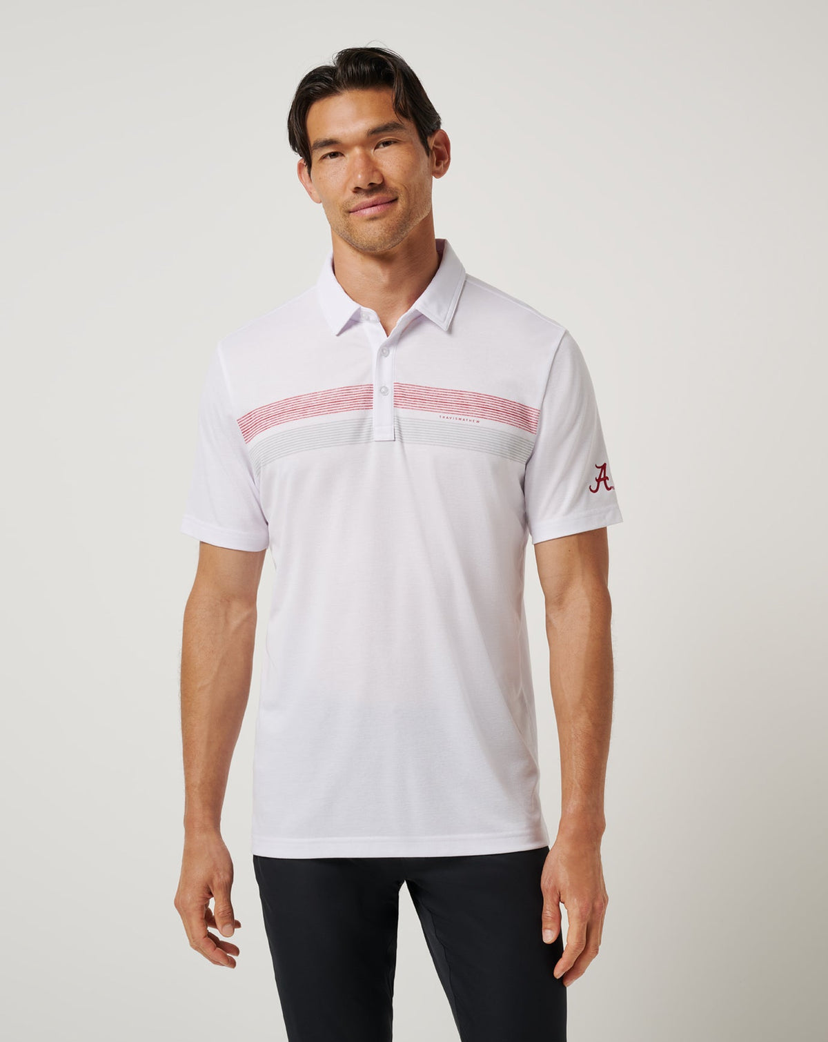 TravisMathew | Alabama Top Recruit Polo - White/Crimson