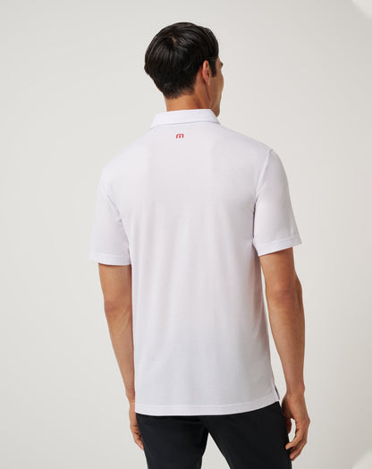 TravisMathew | Alabama Top Recruit Polo - White/Crimson