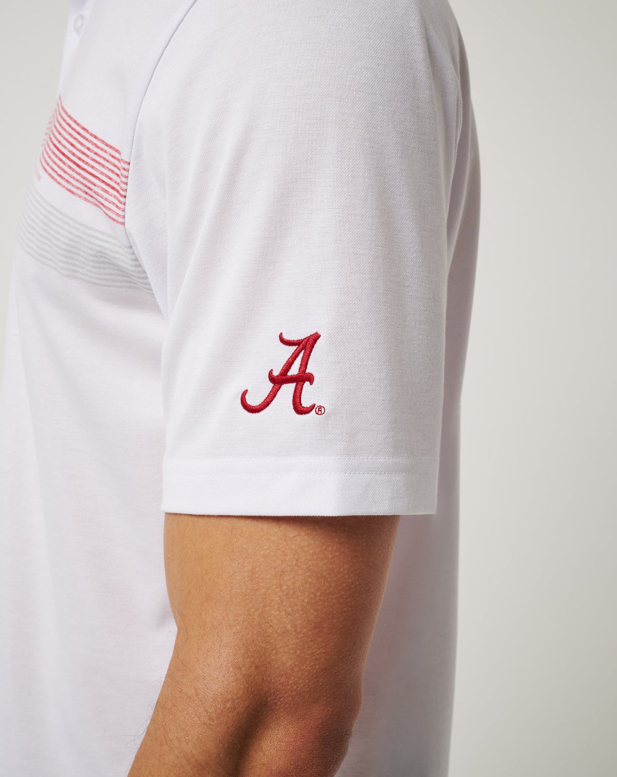 TravisMathew | Alabama Top Recruit Polo - White/Crimson
