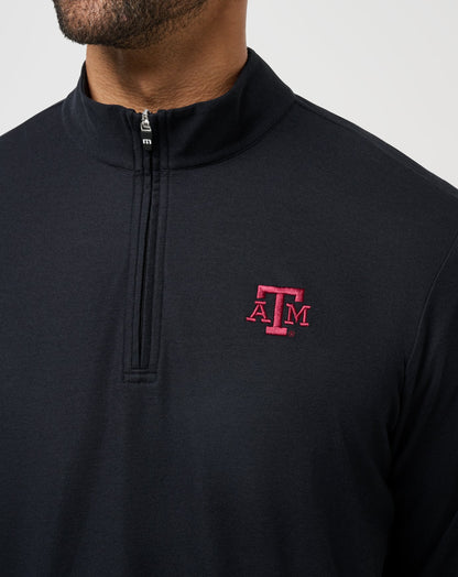 TravisMathew | Texas A&M Time To Tailgate Quarter Zip - Black