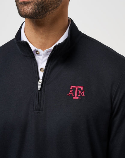 TravisMathew | Texas A&M Time To Tailgate Quarter Zip - Black