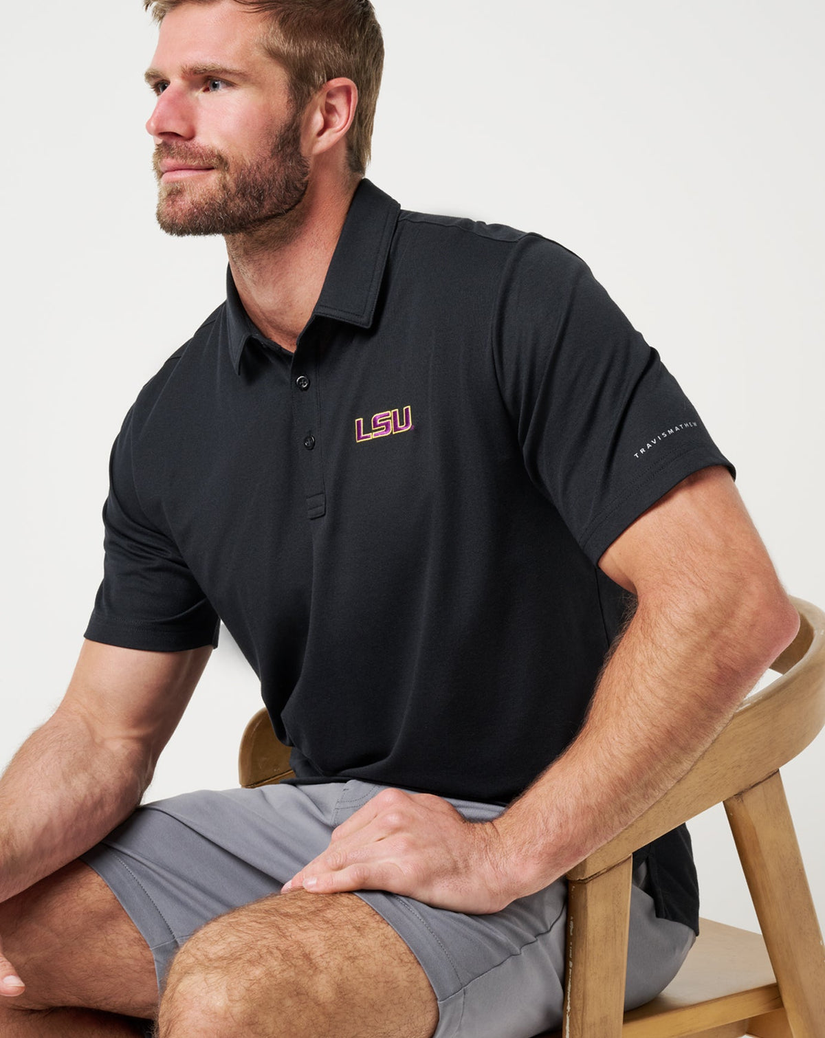 TravisMathew | LSU School Pride Polo - Black