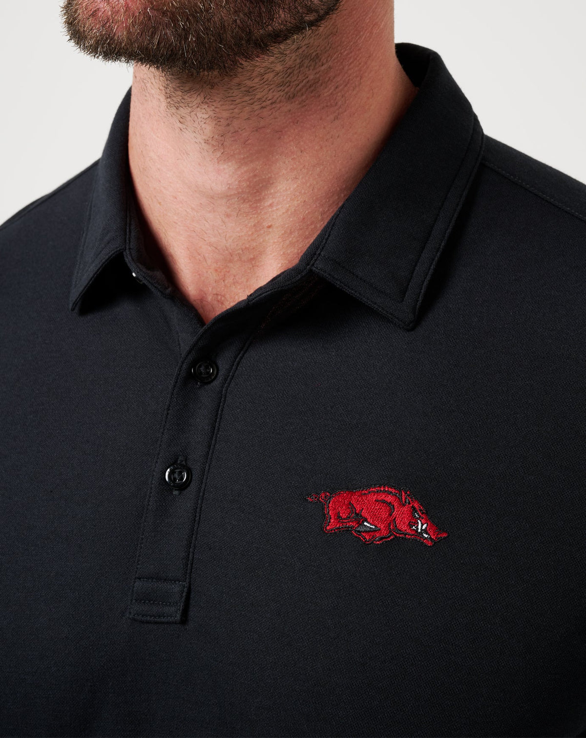 TravisMathew | Arkansas School Pride Polo - Black