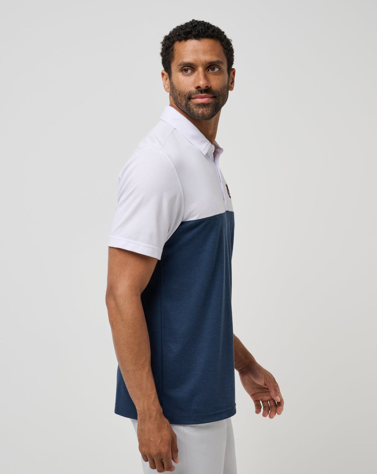 TravisMathew | Auburn Drop Back Polo - White/Navy