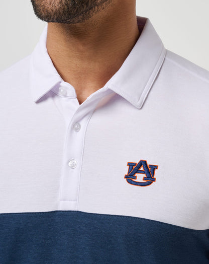 TravisMathew | Auburn Drop Back Polo - White/Navy