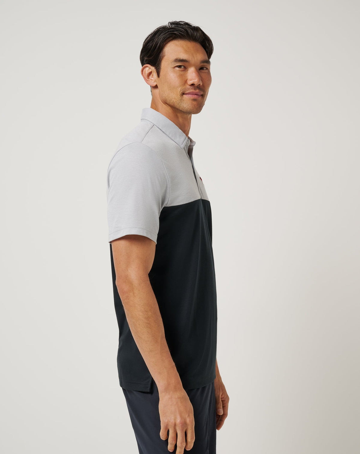 TravisMathew | Arkansas Drop Back Polo - Heather Grey/Black