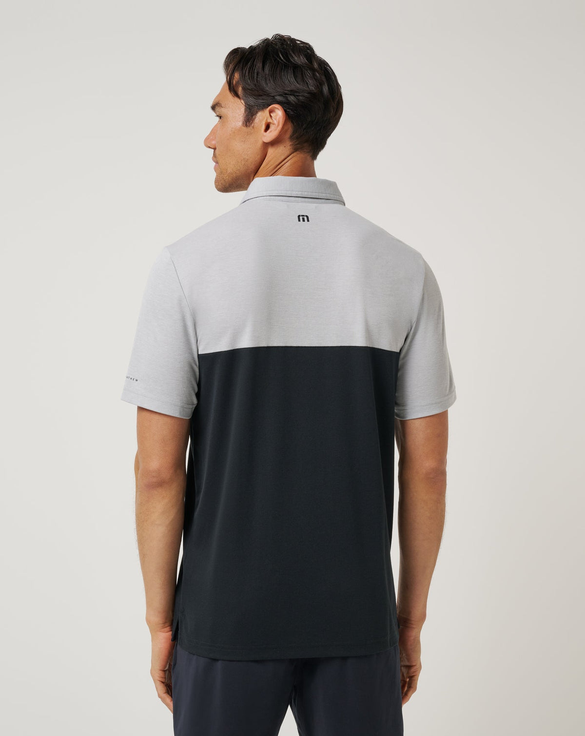 TravisMathew | Arkansas Drop Back Polo - Heather Grey/Black