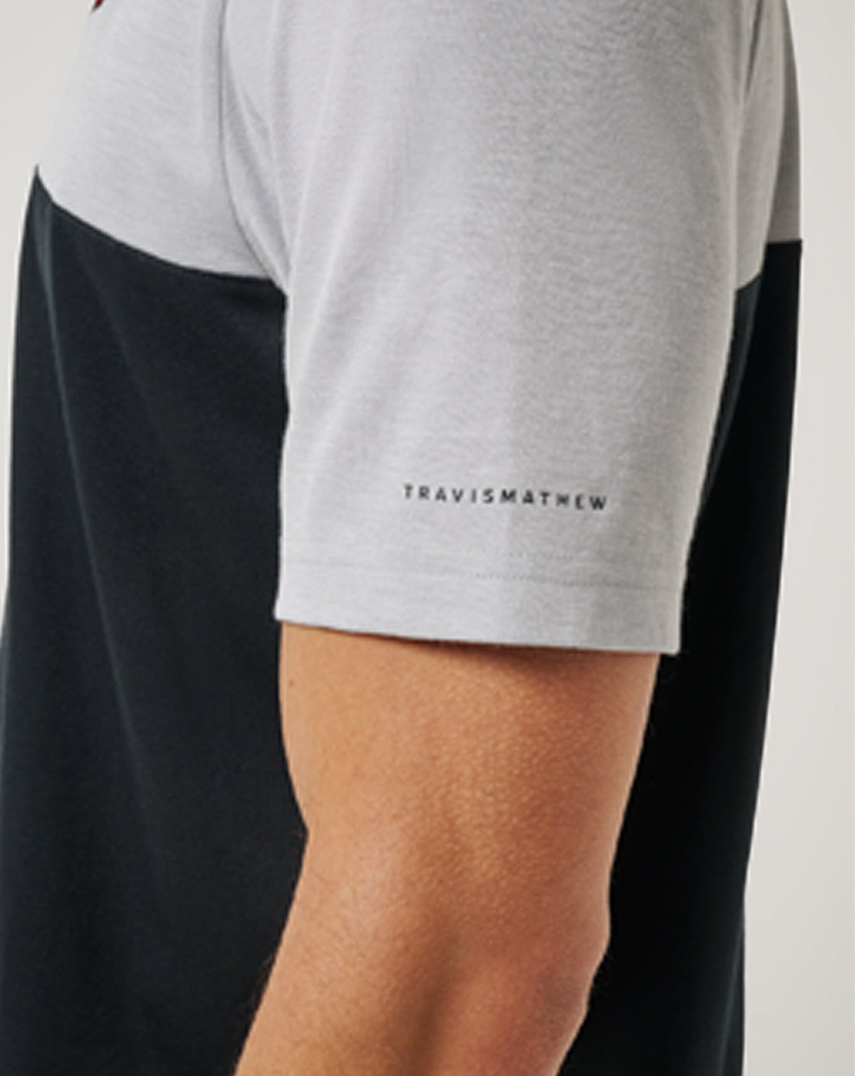 TravisMathew | Arkansas Drop Back Polo - Heather Grey/Black