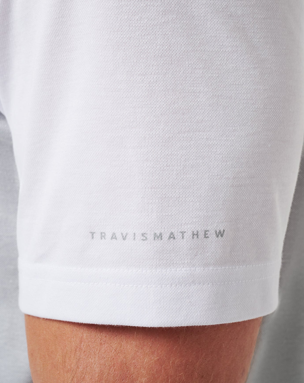 TravisMathew | LSU Drop Back Polo - White/Heather Grey