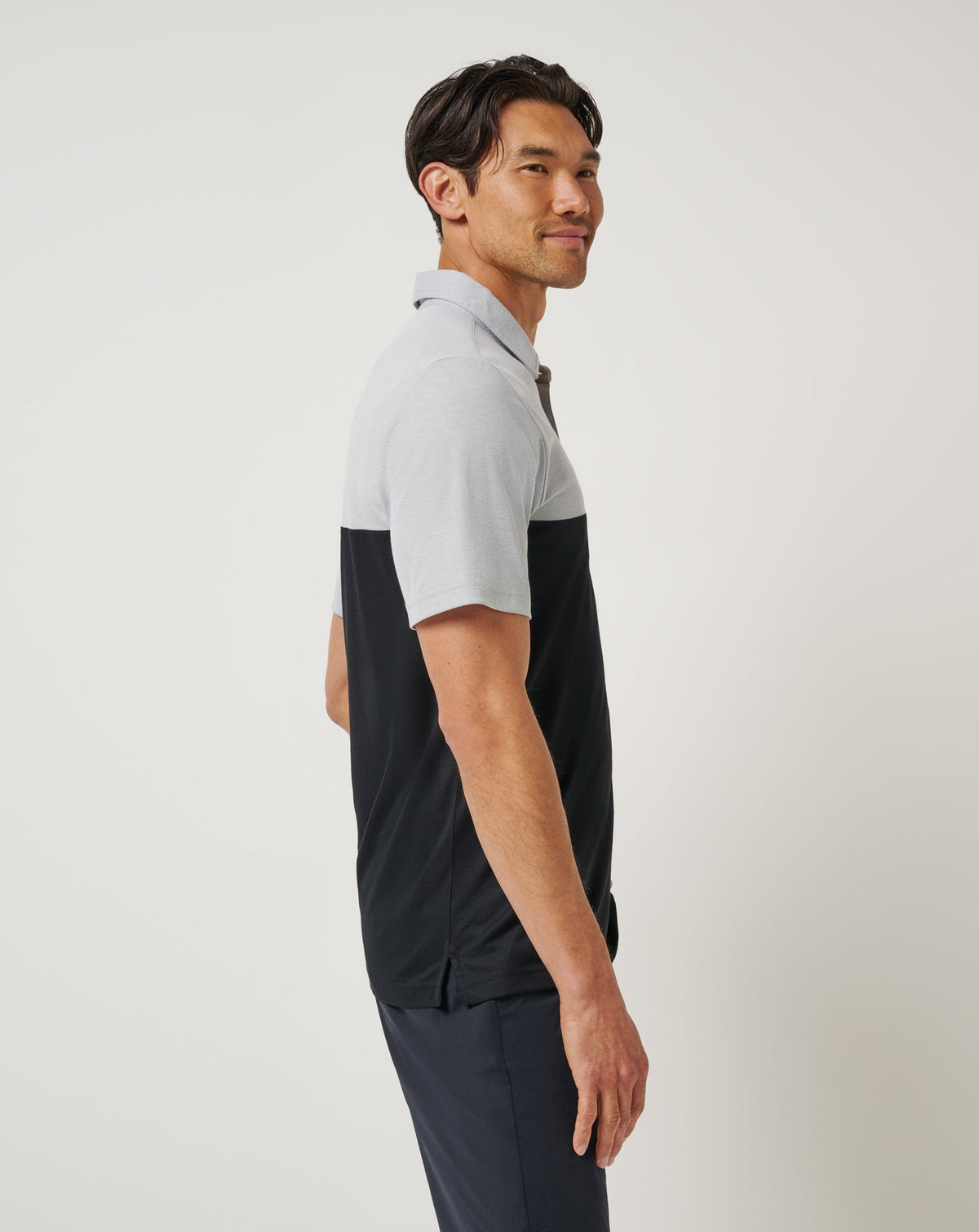 TravisMathew | LSU Drop Back Polo - Heather Grey/Black