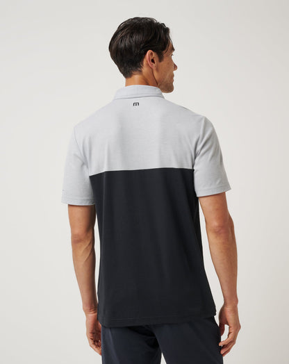 TravisMathew | LSU Drop Back Polo - Heather Grey/Black