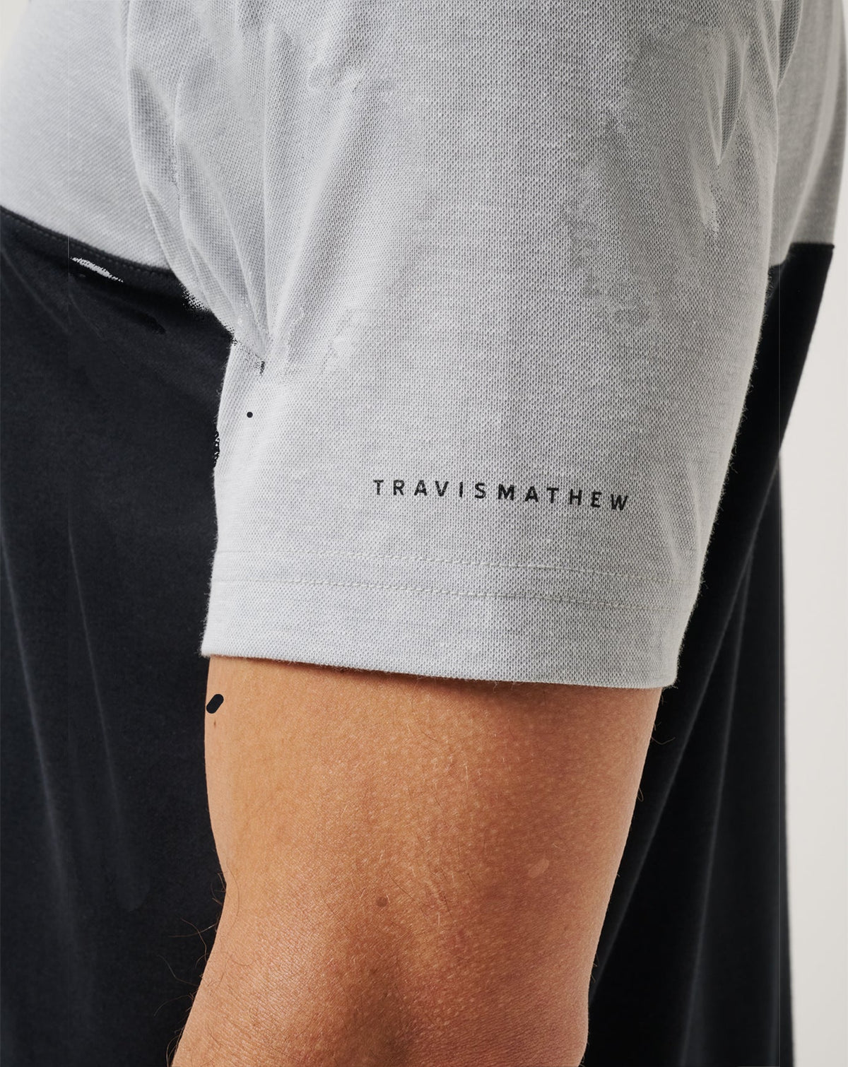 TravisMathew | LSU Drop Back Polo - Heather Grey/Black