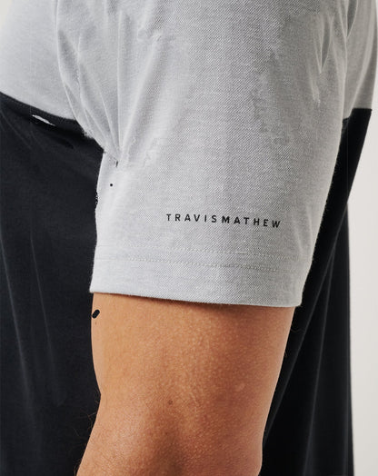 TravisMathew | LSU Drop Back Polo - Heather Grey/Black