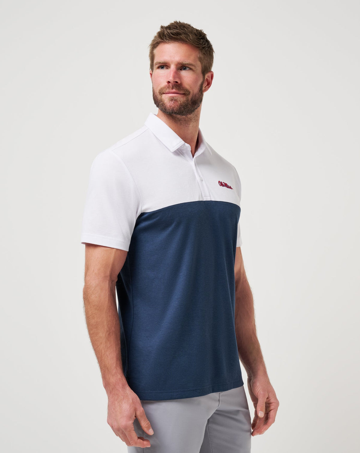 TravisMathew | Mississippi Drop Back Polo - White/Navy