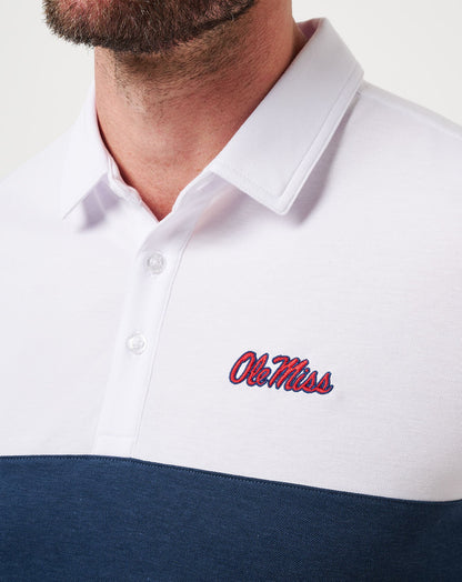 TravisMathew | Mississippi Drop Back Polo - White/Navy
