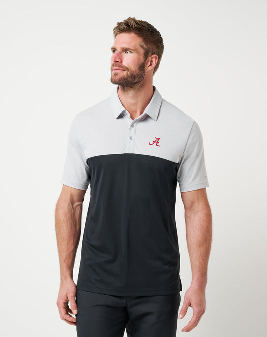 TravisMathew | Alabama Drop Back Polo - Heather Grey/Black