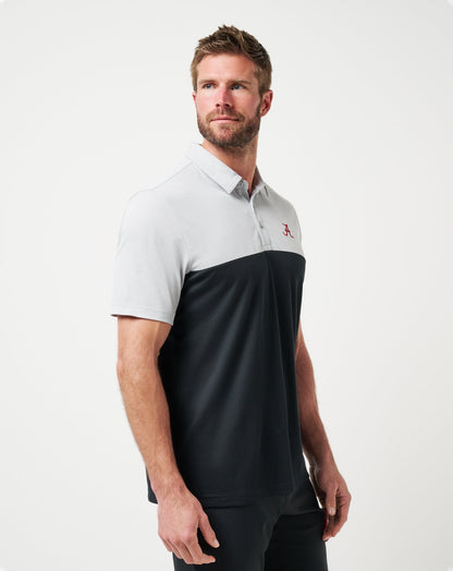 TravisMathew | Alabama Drop Back Polo - Heather Grey/Black