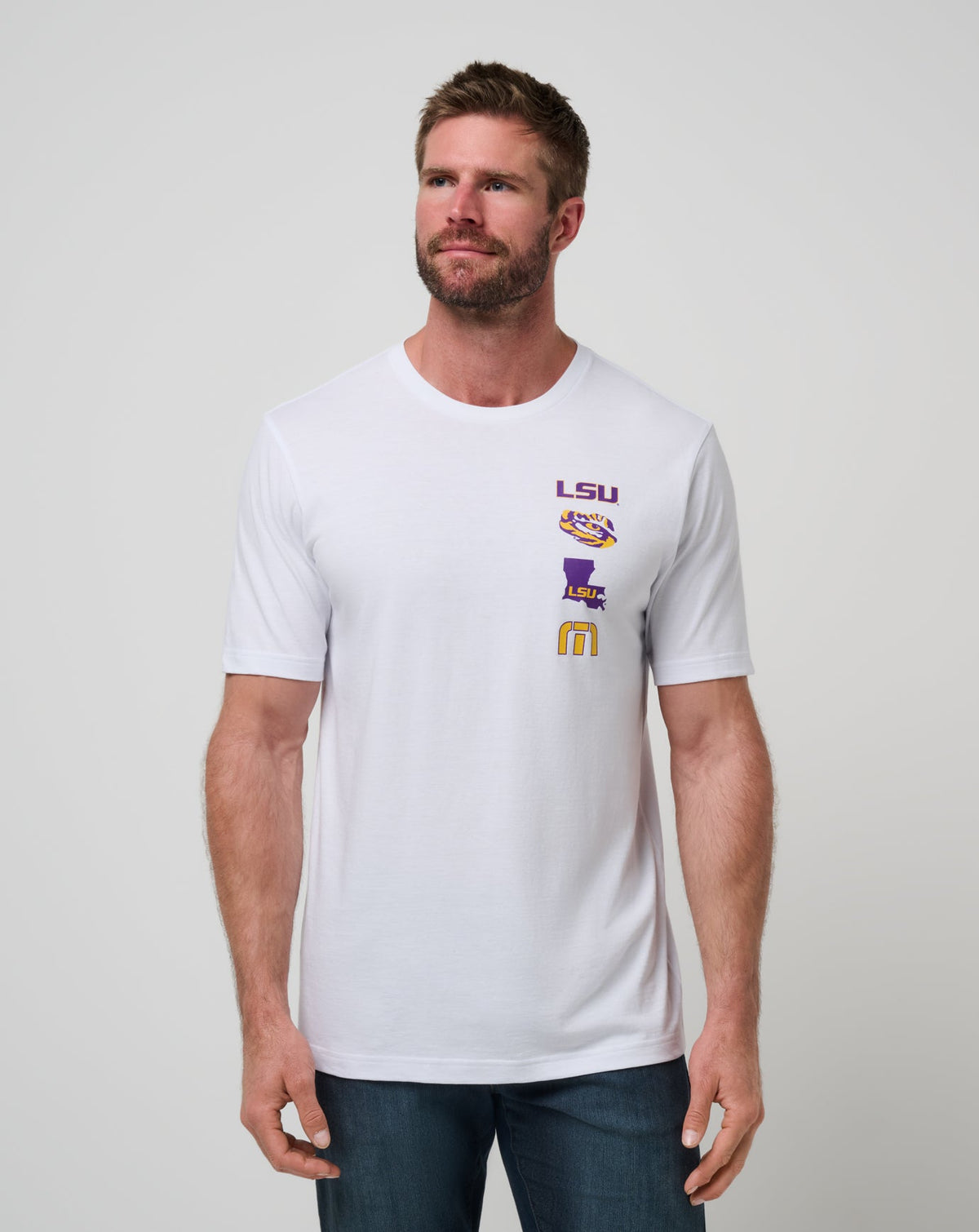 TravisMathew | LSU Playoffs 2.0 Tee - White