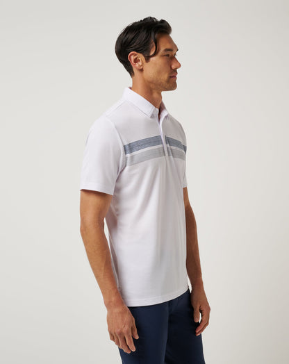TravisMathew | Auburn Top Recruit Polo - White/Navy