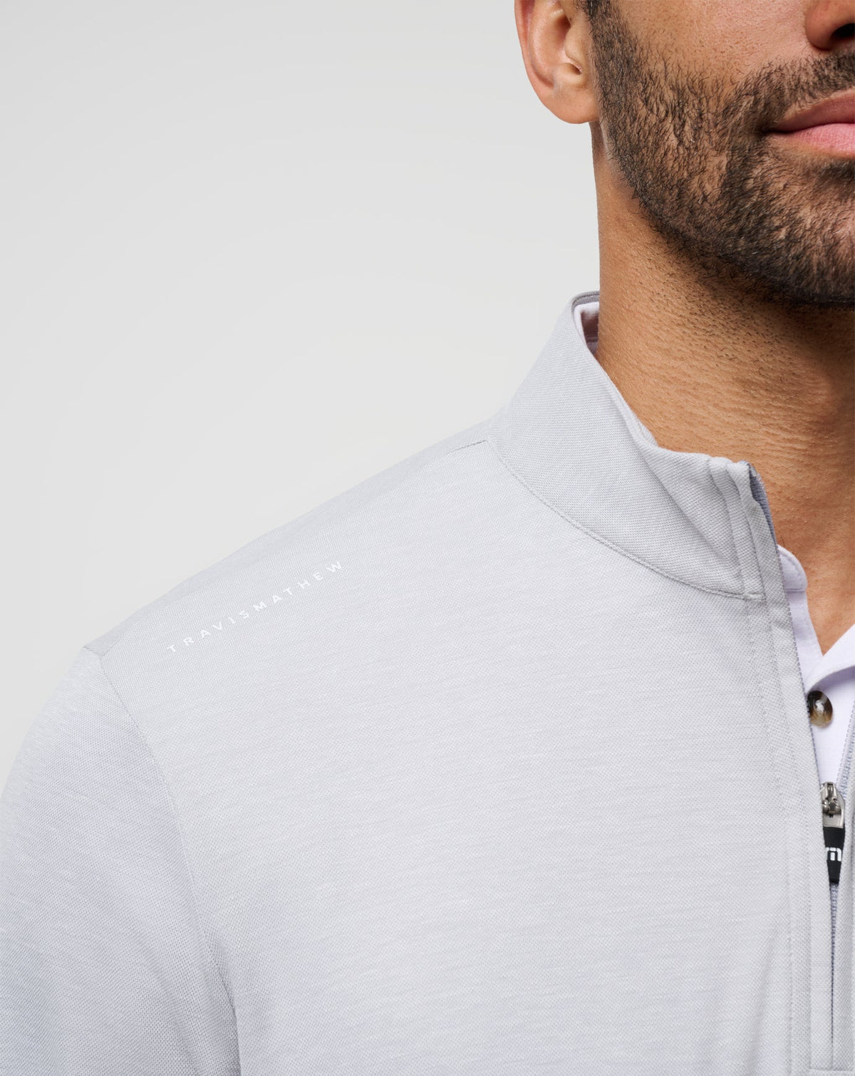 TravisMathew | USC Time To Tailgate Quarter Zip - Heather Grey